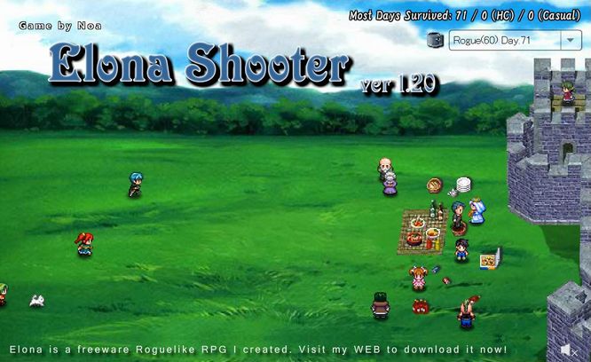 Elona Shooter フリーゲーム遊び